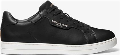 ΑΝΔΡΙΚΑ ΔΕΡΜΑΤΙΝΑ SNEAKERS ''KEATING'' - 42S4KEFS2L ΜΑΥΡΟ MICHAEL KORS