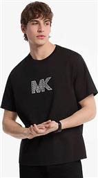 ΑΝΔΡΙΚΟ T-SHIRT ΜΕ LOGO PRINT - CT552LN1V2 ΜΑΥΡΟ MICHAEL KORS