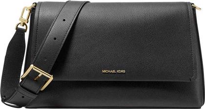 ΓΥΝΑΙΚΕΙΑ ΔΕΡΜΑΤΙΝΗ ΤΣΑΝΤΑ CROSSBODY ''NESSA'' - 30T5G8ZM3L ΜΑΥΡΟ MICHAEL KORS