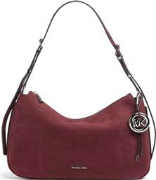 ΓΥΝΑΙΚΕΙΑ NUBUCK ΤΣΑΝΤΑ HOBO ΜΕ ΜΕΤΑΛΛΙΚΟ ΛΟΓΟΤΥΠΟ ''NOLITA'' - 30F5SY5M2L ΜΠΟΡΝΤΟ MICHAEL KORS