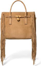 ΓΥΝΑΙΚΕΙΑ SUEDE ΤΣΑΝΤΑ ΧΕΙΡΟΣ ΜΕ ΚΡΟΣΣΙΑ ''HAMILTON LARGE'' - 30F5ANXS3S ΜΠΕΖ MICHAEL KORS