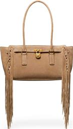 ΓΥΝΑΙΚΕΙΑ SUEDE ΤΣΑΝΤΑ ΩΜΟΥ ΜΕ ΚΡΟΣΣΙΑ ''HAMILTON SMALL'' - 30F5ANXT0S ΜΠΕΖ MICHAEL KORS