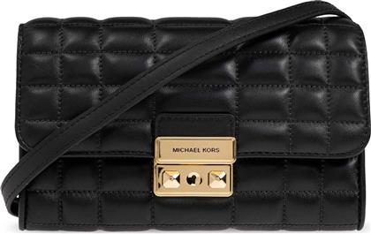 ΓΥΝΑΙΚΕΙΑ ΤΣΑΝΤΑ CROSSBODY ΚΑΠΙΤΟΝΕ ΜΕ ΛΟΓΟΤΥΠΟ ''TRIBECA'' - 32S4G2RC9L ΜΑΥΡΟ MICHAEL KORS