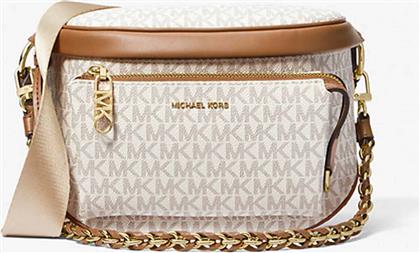 ΓΥΝΑΙΚΕΙΑ ΤΣΑΝΤΑ CROSSBODY ΜΕ ALL-OVER MONOGRAM - 30S4G04M0B ΕΚΡΟΥ MICHAEL KORS