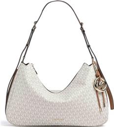 ΓΥΝΑΙΚΕΙΑ ΤΣΑΝΤΑ HOBO ΜΕ ALL-OVER MONOGRAM ''NOLITA'' - 30F5GY5M2B ΕΚΡΟΥ MICHAEL KORS