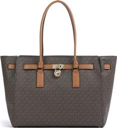 ΓΥΝΑΙΚΕΙΑ ΤΣΑΝΤΑ TOTE ΜΕ ALL-OVER MONOGRAM ''HAMILTON LARGE'' - 30F5GNXT3B ΚΑΦΕ MICHAEL KORS