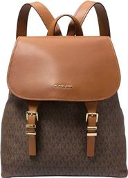 ΓΥΝΑΙΚΕΙΟ BACKPACK ΜΕ ALL-OVER MONOGRAM ΚΑΙ ΜΕΤΑΛΛΙΚΟ ΛΟΓΟΤΥΠΟ ''QUINN'' - 30T5GQNB2B ΚΑΦΕ MICHAEL KORS