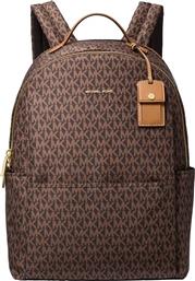 ΓΥΝΑΙΚΕΙΟ BACKPACK ΜΕ ALL-OVER MONOGRAM ΚΑΙ ΜΕΤΑΛΛΙΚΟ ΛΟΓΟΤΥΠΟ ''SABLE'' - 30T5G3XB3O ΚΑΦΕ MICHAEL KORS