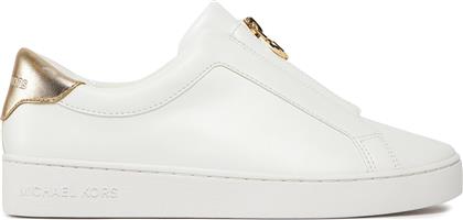 ΑΘΛΗΤΙΚΑ KEATON ZIP SLIP ON 43R4KTFP2L ΛΕΥΚΟ MICHAEL KORS