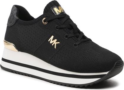 ΑΘΛΗΤΙΚΑ MONIQUE KNIT TRAINER 43F1MQFSBD ΜΑΥΡΟ MICHAEL KORS