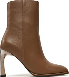 ΜΠΟΤΑΚΙΑ KELSEA LEATHER BOOT 40F4KLHE5L ΚΑΦΕ MICHAEL KORS