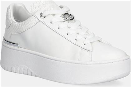 ΔΕΡΜΑΤΙΝΑ ΑΘΛΗΤΙΚΑ ΠΑΠΟΥΤΣΙΑ DOTTIE LACE UP ΧΡΩΜΑ: ΑΣΠΡΟ, 43R6DTFS1L.085 MICHAEL KORS
