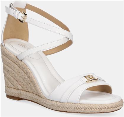 ΔΕΡΜΑΤΙΝΑ ΠΕΔΙΛΑ MANDY ΧΡΩΜΑ: ΑΣΠΡΟ, 40R5MAMS2L.085 MICHAEL KORS