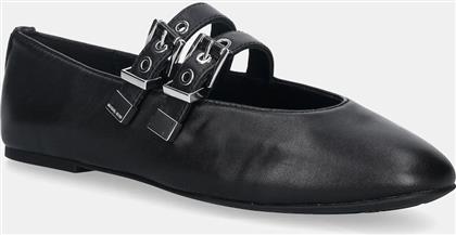 ΔΕΡΜΑΤΙΝΕΣ ΜΠΑΛΑΡΙΝΕΣ ROWEN FLEX BALLET ΧΡΩΜΑ: ΜΑΥΡΟ, 40R6RWFP1L.001 MICHAEL KORS