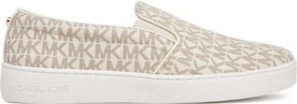 ΠΑΝΙΝΑ ΠΑΠΟΥΤΣΙΑ KEATON SLIP ON 43F7KTFP1B ΜΠΕΖ MICHAEL KORS