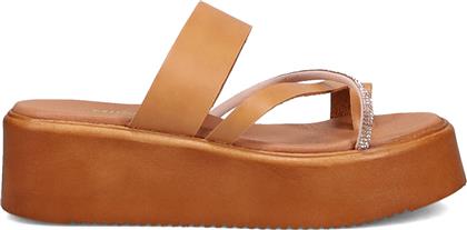 ΤΑΜΠΑ ΔΕΡΜΑΤΙΝΟ FLATFORM ΣΑΝΔΑΛΙ MIGATO