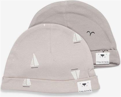 ΣΕΤ 2ΤΜΧ ΣΚΟΥΦΑΚΙ ΒΑΜΒΑΚΕΡΟ 0-3 ΜΗΝΩΝ NEWBORN HATS BOATS BIRDS 221300048900M (ΥΦΑΣΜΑ: ΒΑΜΒΑΚΙ 100%, ΧΡΩΜΑ: ΓΚΡΙ) - - 221300048900M MINENE