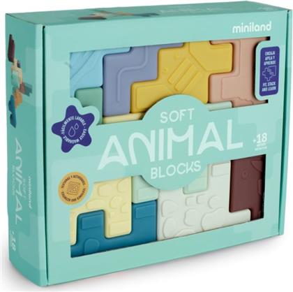 ΜΑΛΑΚΑ ΤΟΥΒΛΑΚΙΑ ΜΕ ΖΩΑΚΙΑ RUBBER ANIMAL BLOCKS MINILAND