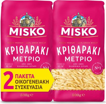 ΚΡΙΘΑΡΑΚΙ ΜΕΤΡΙΟ 2X500G MISKO