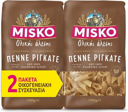 ΠΕΝΝΕ ΡΙΓΚΑΤΕ ΟΛΙΚΗΣ ΑΛΕΣΗΣ 2X500G MISKO