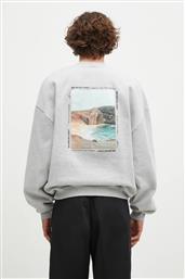 ΜΠΛΟΥΖΑ RESORT CREWNECK SWEAT ΧΡΩΜΑ: ΓΚΡΙ, RESORT.CREWNECK.SWEAT MKI MIYUKI ZOKU