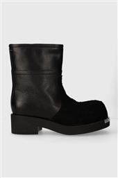 ΔΕΡΜΑΤΙΝΑ ΠΑΠΟΥΤΣΙΑ ANKLE BOOT ΧΡΩΜΑ: ΜΑΥΡΟ, S66WU0109 MAISON MARGIELA