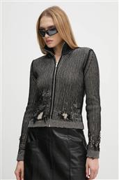 ΜΑΛΛΙΝΗ ΖΑΚΕΤΑ ΧΡΩΜΑ: ΜΑΥΡΟ, S62AN0133.M13076 MAISON MARGIELA