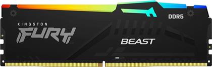 ΜΝΗΜΗ RAM KINGSTON FURY BEAST RGB XMP KF560C40BBA-32 DDR5 32GB 6000MHZ ΓΙΑ DESKTOP από το PUBLIC