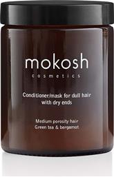 CONDITIONER/ΜΑΣΚΑ ΓΙΑ ΜΕΣΟΠΟΡΩΔΗ, ΘΑΜΠΑ ΜΑΛΛΙΑ ΜΕ ΞΗΡΕΣ ΑΚΡΕΣ ZIELONA HERBATA & BERGAMOTKA 180 ML MOKOSH από το ANSWEAR