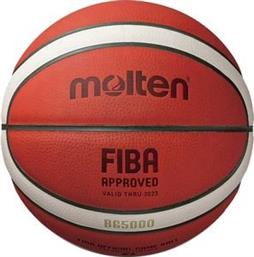 ΜΠΑΛΑ BG5000 LEATHER FIBA APPROVED ΠΟΡΤΟΚΑΛΙ (6) MOLTEN