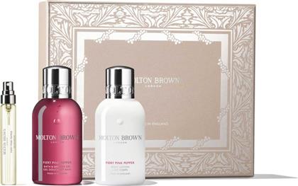 FIERY PINK PEPPER TRAVEL GIFT SET - 5111386 MOLTON BROWN