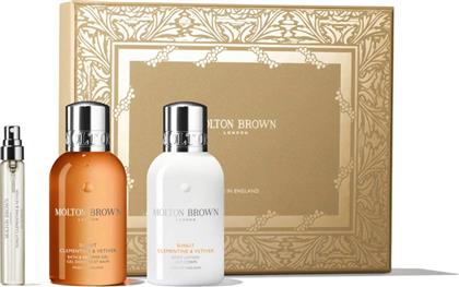 SUNLIT CLEMENTINE & VETIVER TRAVEL GIFT SET - 5111387 MOLTON BROWN