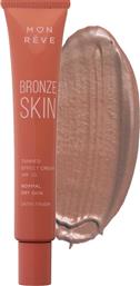 BRONZE SKIN TANNED EFFECT CREAM FOR NORMAL & DRY SKIN ΚΡΕΜΑ ΓΙΑ ΕΦΕ ΜΑΥΡΙΣΜΑΤΟΣ ΜΕ ΜΕΤΑΞΕΝΙΟ ΑΠΟΤΕΛΕΣΜΑ, ΚΑΤΑΛΛΗΛΗ ΓΙΑ ΚΑΝΟΝΙΚΟ - ΞΗΡΟ ΔΕΡΜΑ 30ML - 101 LIGHT MON REVE