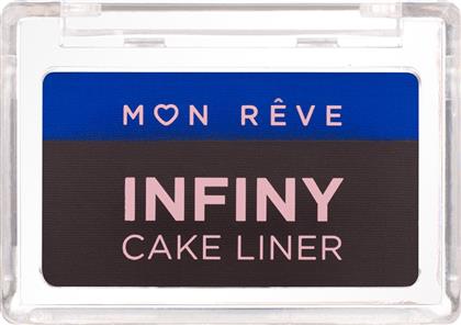 INFINY CAKE LINER WATER-ACTIVATED EYELINER ΣΕ ΜΟΡΦΗ ΠΟΥΔΡΑΣ ΜΕ ΑΠΙΣΤΕΥΤΗ ΧΡΩΜΑΤΙΚΗ ΑΠΟΔΟΣΗ 3G - 03 BROWN & ROYAL BLUE MON REVE