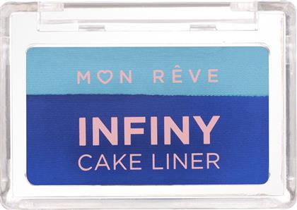 INFINY CAKE LINER WATER-ACTIVATED EYELINER ΣΕ ΜΟΡΦΗ ΠΟΥΔΡΑΣ ΜΕ ΑΠΙΣΤΕΥΤΗ ΧΡΩΜΑΤΙΚΗ ΑΠΟΔΟΣΗ 3G - 04 ROYAL & SKY BLUE MON REVE