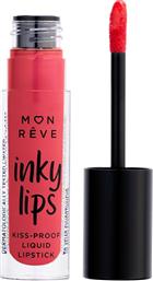 INKY LIPS KISS-PROOF LIQUID MATTE LIPSTICK ΕΞΑΙΡΕΤΙΚΑ ΣΤΑΘΕΡΟ ΥΓΡΟ ΜΑΤ ΚΡΑΓΙΟΝ 4ML - 07 MON REVE