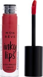 INKY LIPS KISS-PROOF LIQUID MATTE LIPSTICK ΕΞΑΙΡΕΤΙΚΑ ΣΤΑΘΕΡΟ ΥΓΡΟ ΜΑΤ ΚΡΑΓΙΟΝ 4ML - 09 MON REVE