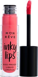 INKY LIPS KISS-PROOF LIQUID MATTE LIPSTICK ΕΞΑΙΡΕΤΙΚΑ ΣΤΑΘΕΡΟ ΥΓΡΟ ΜΑΤ ΚΡΑΓΙΟΝ 4ML - 18 MON REVE