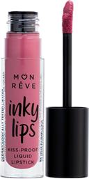 INKY LIPS KISS-PROOF LIQUID MATTE LIPSTICK ΕΞΑΙΡΕΤΙΚΑ ΣΤΑΘΕΡΟ ΥΓΡΟ ΜΑΤ ΚΡΑΓΙΟΝ 4ML - 19 MON REVE