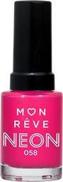 NEON GEL-LIKE HIGH PERFORMANCE NAIL COLOR ΒΕΡΝΙΚΙ ΝΥΧΙΩΝ GEL-LIKE ΥΨΗΛΗΣ ΑΠΟΔΟΣΗΣ 13ML - 058 MON REVE