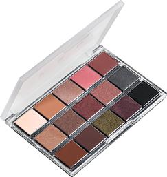 PRO EYESHADOW PALETTE ΠΑΛΕΤΑ ΣΚΙΩΝ ΜΕ 15 ΑΠΟΧΡΩΣΕΙΣ ΣΕ ΓΗΙΝΕΣ, ΜΑΤ & ΜΕΤΑΛΛΙΚΕΣ ΥΦΕΣ ΜΕ ΕΝΤΥΠΩΣΙΑΚΗ ΧΡΩΜΑΤΙΚΗ ΑΠΟΔΟΣΗ & ΕΠΑΓΓΕΛΜΑΤΙΚΟ ΑΠΟΤΕΛΕΣΜΑ 1 ΤΕΜΑΧΙΟ - VOL 02 MON REVE