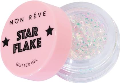 STARFLAKE GLITTER GEL ΓΕΛΗ GLITTER ΠΟΛΛΑΠΛΩΝ ΧΡΗΣΕΩΝ ΓΙΑ ΕΝΤΟΝΗ ΛΑΜΨΗ 4G - 03 SAND DUNE MON REVE