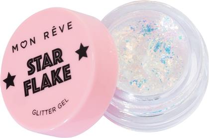 STARFLAKE GLITTER GEL ΓΕΛΗ GLITTER ΠΟΛΛΑΠΛΩΝ ΧΡΗΣΕΩΝ ΓΙΑ ΕΝΤΟΝΗ ΛΑΜΨΗ 4G - 05 DIAMOND MON REVE