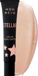 STELLAR HIGHLIGHTER ΥΓΡΟ HIGHLIGHTER ΓΙΑ ΑΜΕΣΗ ΛΑΜΨΗ & ΦΩΤΕΙΝΟΤΗΤΑ ΜΕ ΙΡΙΔΙΖΟΥΣΕΣ ΜΙΚΡΟΠΕΡΛΕΣ 18ML - NO 04 MON REVE