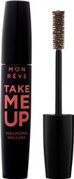 TAKE ME UP MASCARA ΜΑΣΚΑΡΑ ΓΙΑ ΟΓΚΟ & ΜΗΚΟΣ ΜΕ ΜΙΑ ΜΟΝΟ ΚΙΝΗΣΗ 12ML - 02 REAL BROWN MON REVE