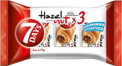 ΚΡΟΥΑΣΑΝ ΠΡΑΛΙΝΑ 7 DAYS (3X70G) MONDELEZ