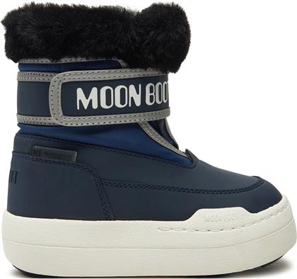 ΜΠΟΤΕΣ ΧΙΟΝΙΟΥ JUNIOR PARK STRAP 80D3440030 ΣΚΟΥΡΟ ΜΠΛΕ MOON BOOT