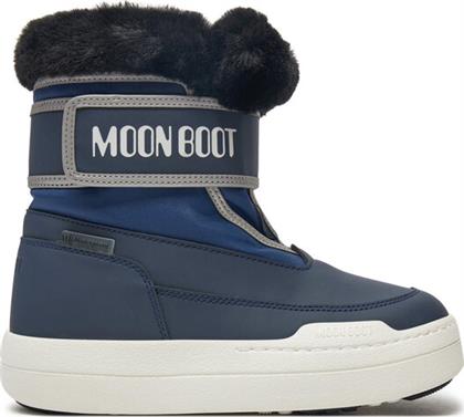 ΜΠΟΤΕΣ ΧΙΟΝΙΟΥ JUNIOR PARK STRAP 80D3440030 ΣΚΟΥΡΟ ΜΠΛΕ MOON BOOT