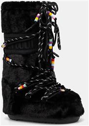 ΜΠΟΤΕΣ ΧΙΟΝΙΟΥ MB ICON FAUX FUR BEADS ΧΡΩΜΑ: ΜΑΥΡΟ, 80D1408990 N001 MOON BOOT