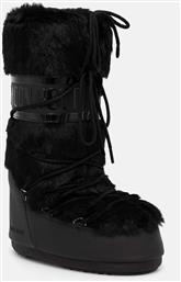 ΜΠΟΤΕΣ ΧΙΟΝΙΟΥ MB ICON FAUX FUR ΧΡΩΜΑ: ΜΑΥΡΟ, 80D1408900 N001 MOON BOOT